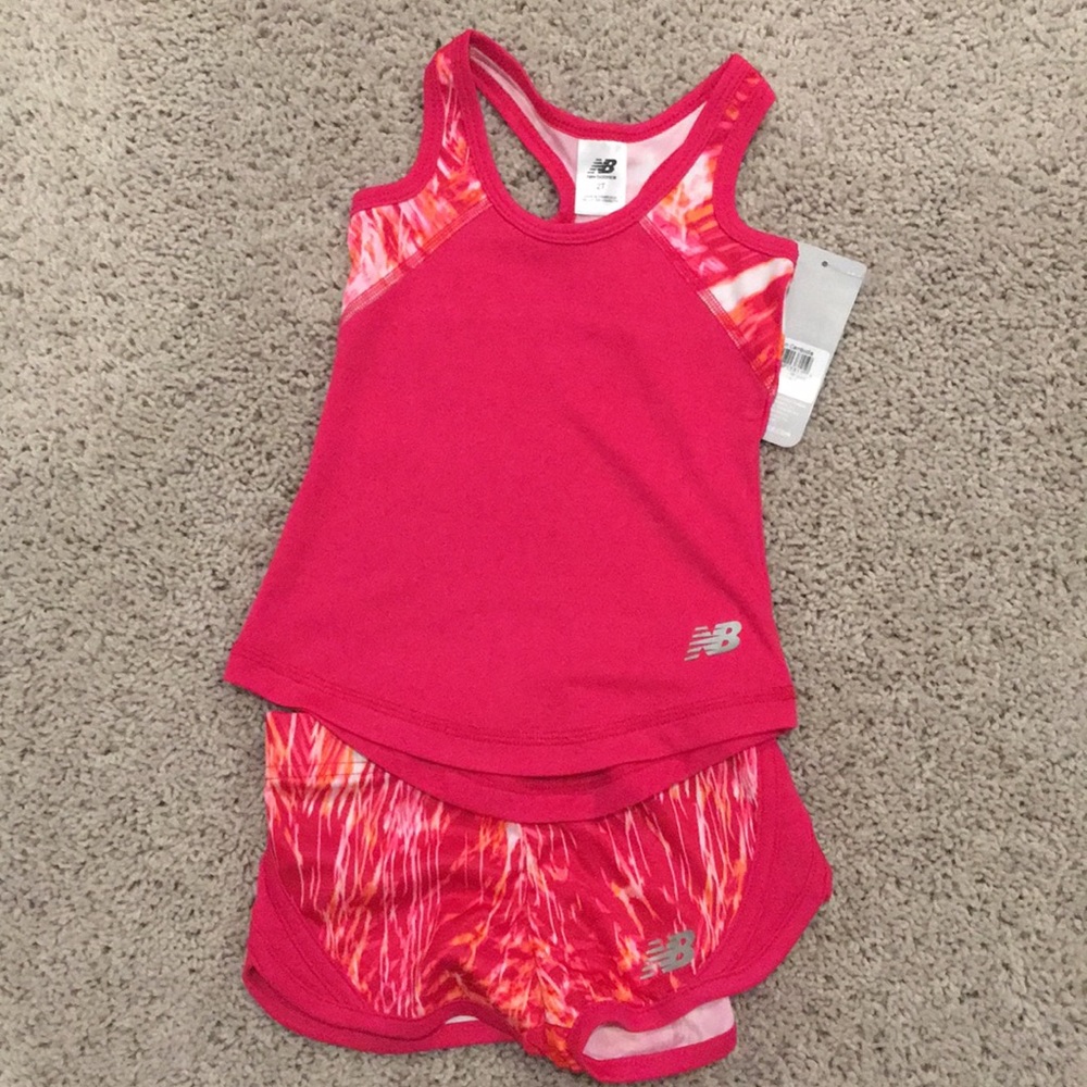 NWT 2T kids New Balance Workout outfit.